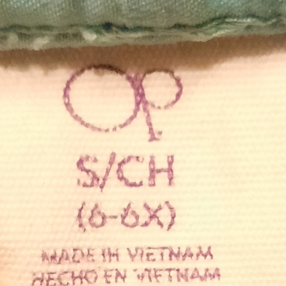 Op Girls Aqua Mint Shorts Size Small - Picture 4 of 5